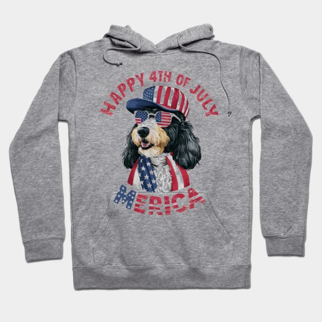 Happy 4th of July Merica | Dog lover gifts Hoodie by T-shirt US